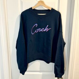 NWOT Coach Blue Women’s Sweater Size PTP 30